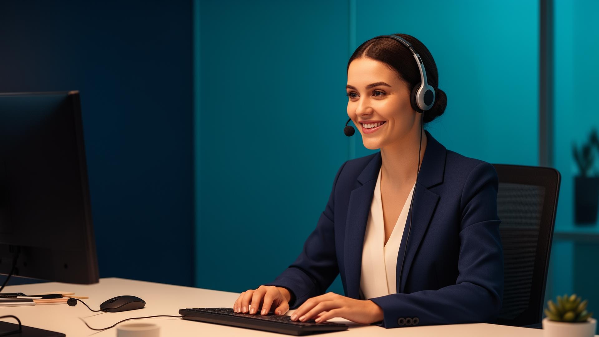 Ella AI virtual talking agent answering a customer call